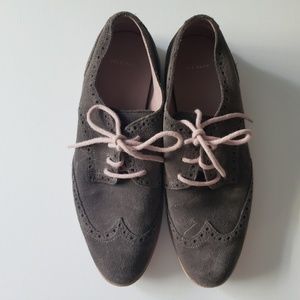 Cole Haan Lunargrand Grey & Pink wingtips sz 8.5